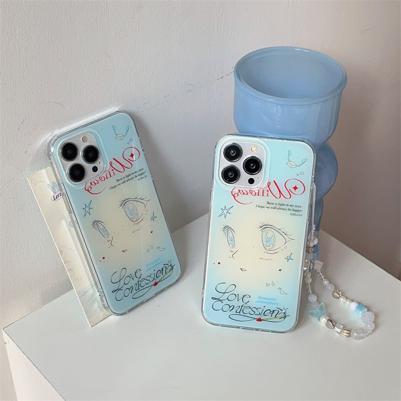 Artistic Eye Design Clear Phone Case