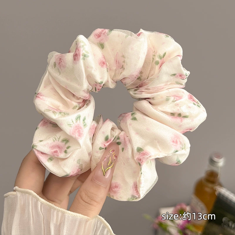 Gentle Elastic Floral Hair Scrunchies