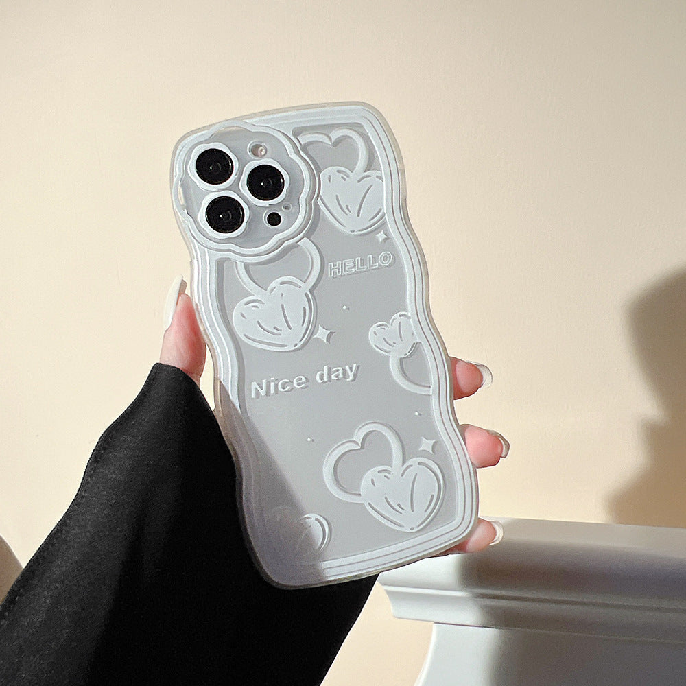 Doodling Heart Transparent Case