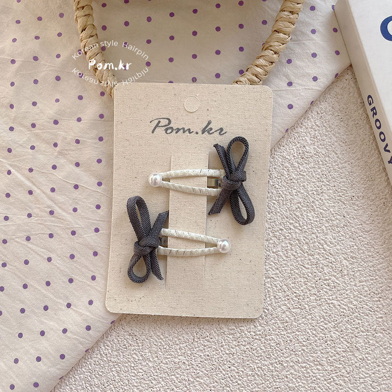 Pastel Velvet Bow Hair Clips