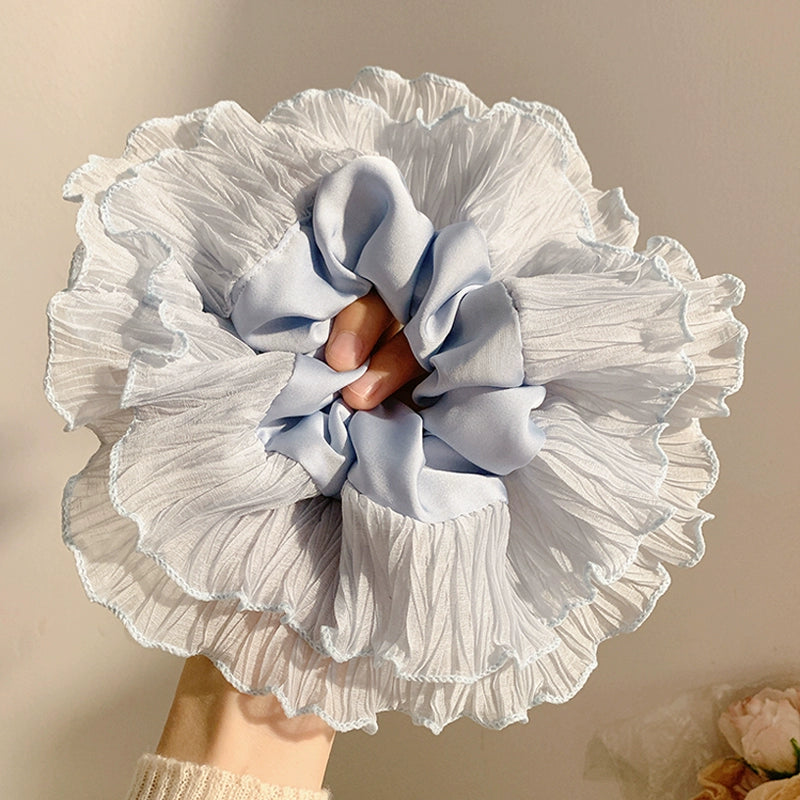 Layered Ruffle Chiffon Hair Scrunchie