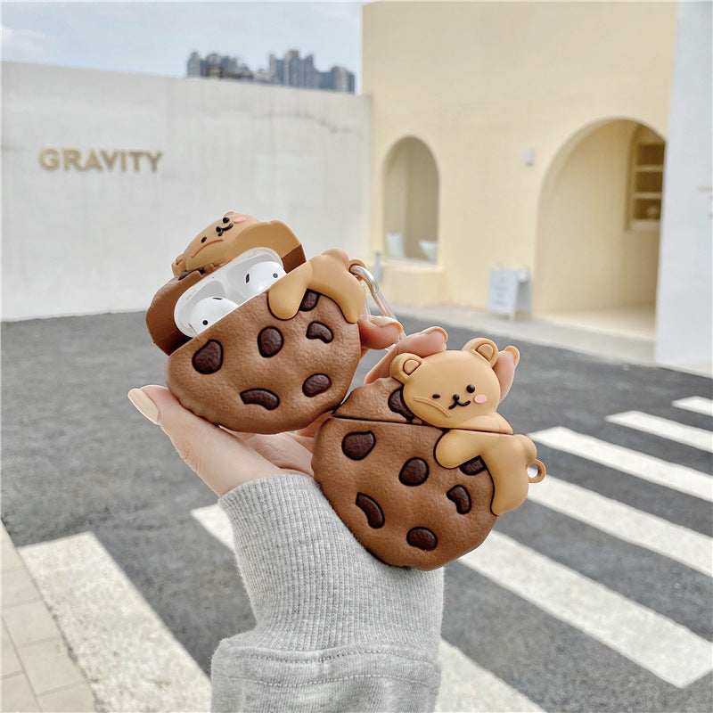 Teddy Lying Cookie Airpods Case