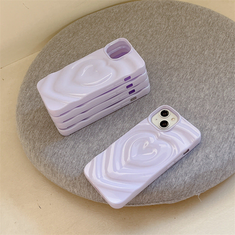 Light Purple Wavy Heart Case