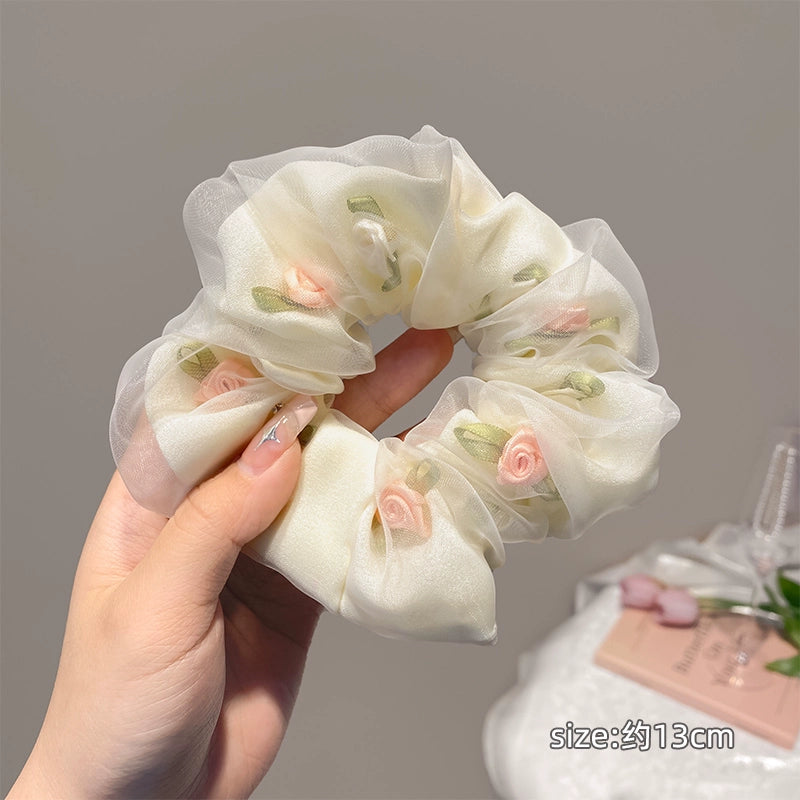 Gentle Elastic Floral Hair Scrunchies