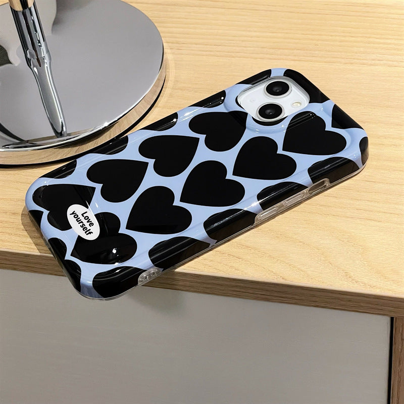 Blue Black Heart Case