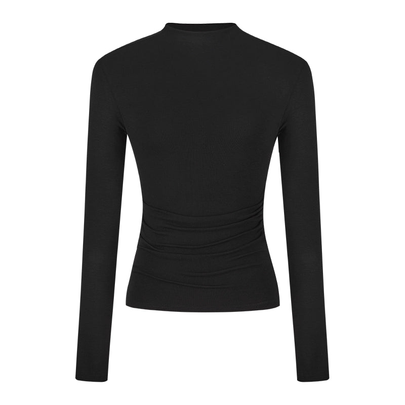 Casual Fitted Long Sleeve Top