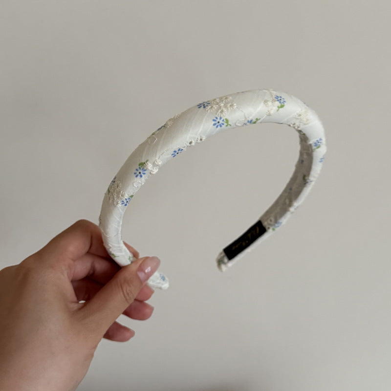 Floral Gingham Fabric Hair Accessories