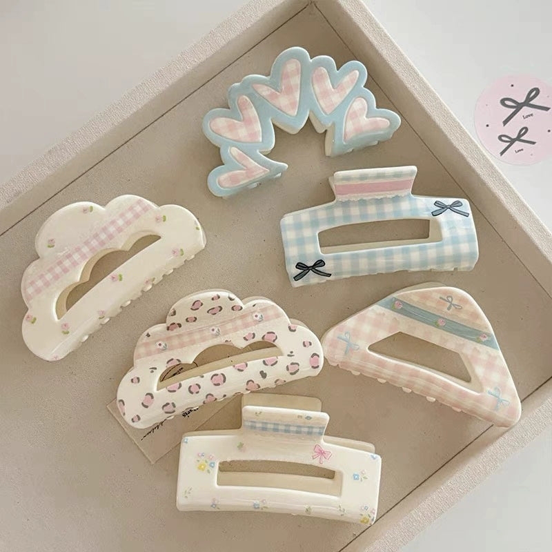 Assorted Pastel Claw Clips