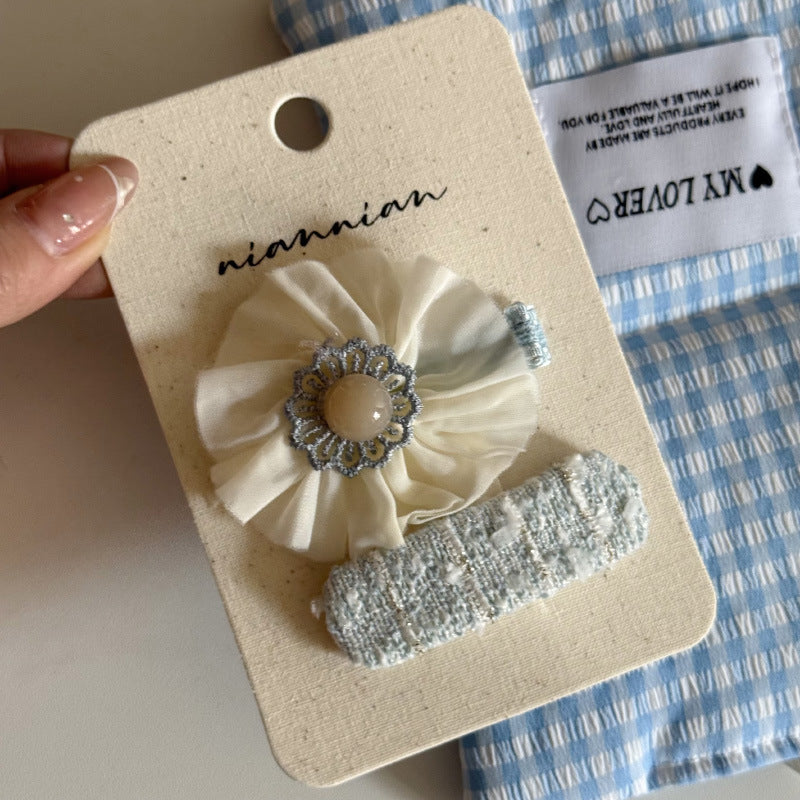 Charming Pastel Floral Hair Clips