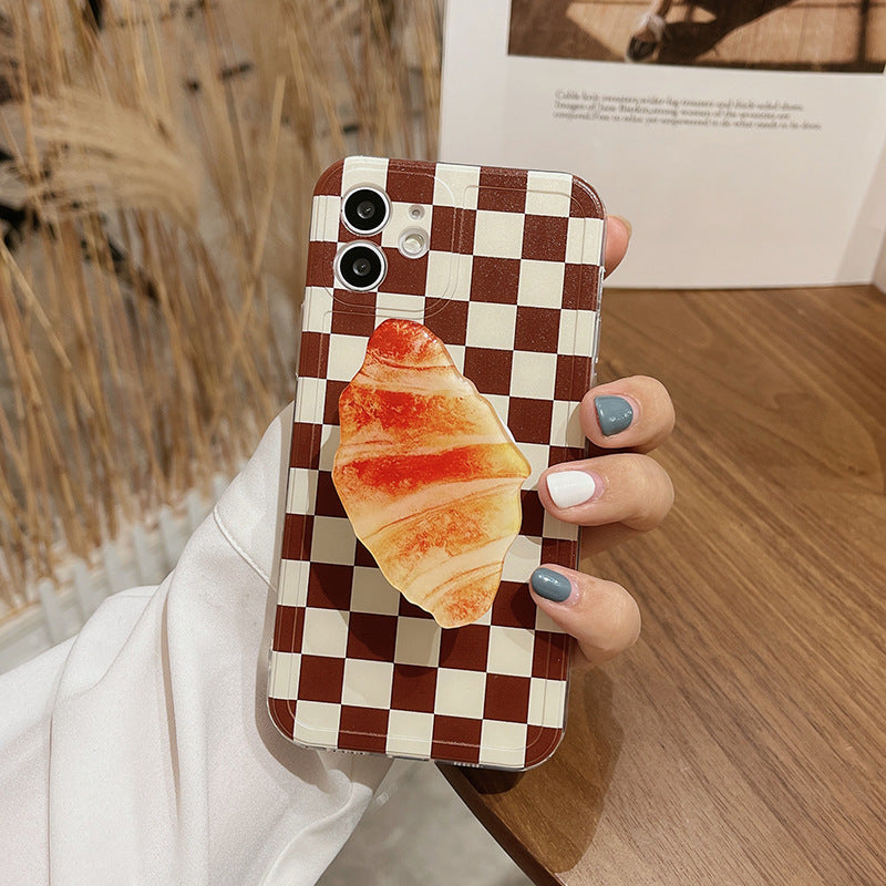 Pop Socket Checkered Case