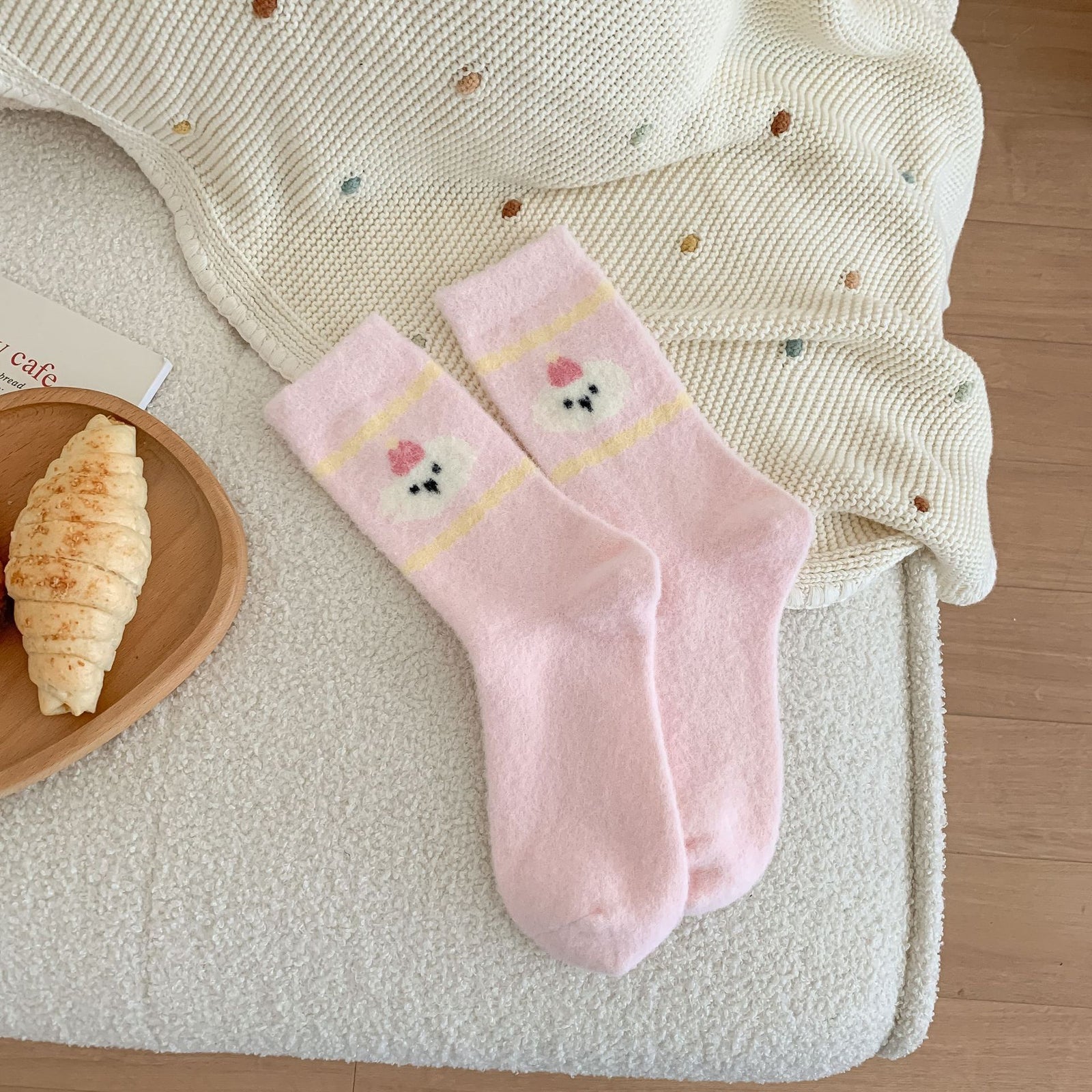 Sweet Pastel Cute Critter Socks