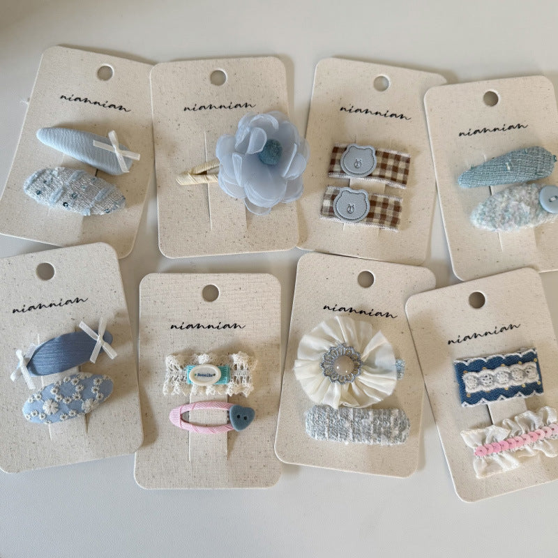 Charming Pastel Floral Hair Clips
