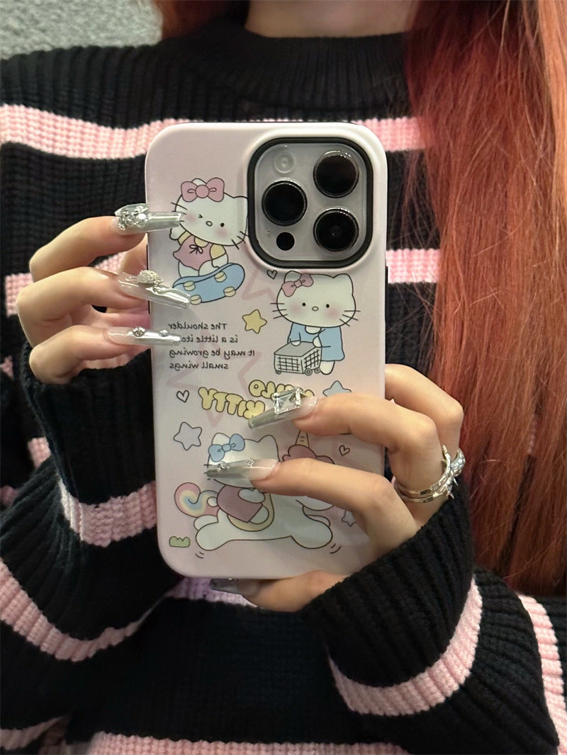 Skating Kitty Pink Case