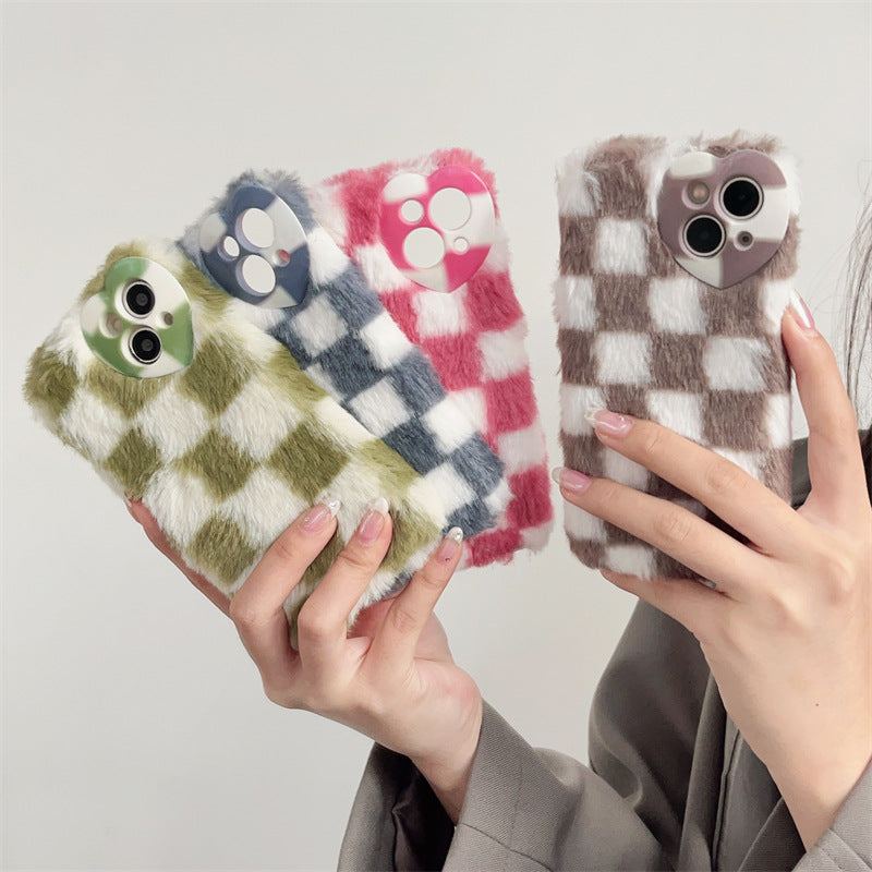 Fluffy Plaid Case