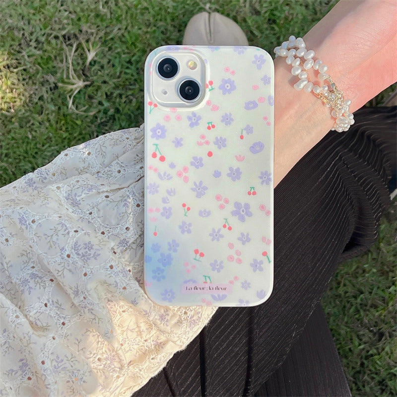 Lilac Floral Print Case