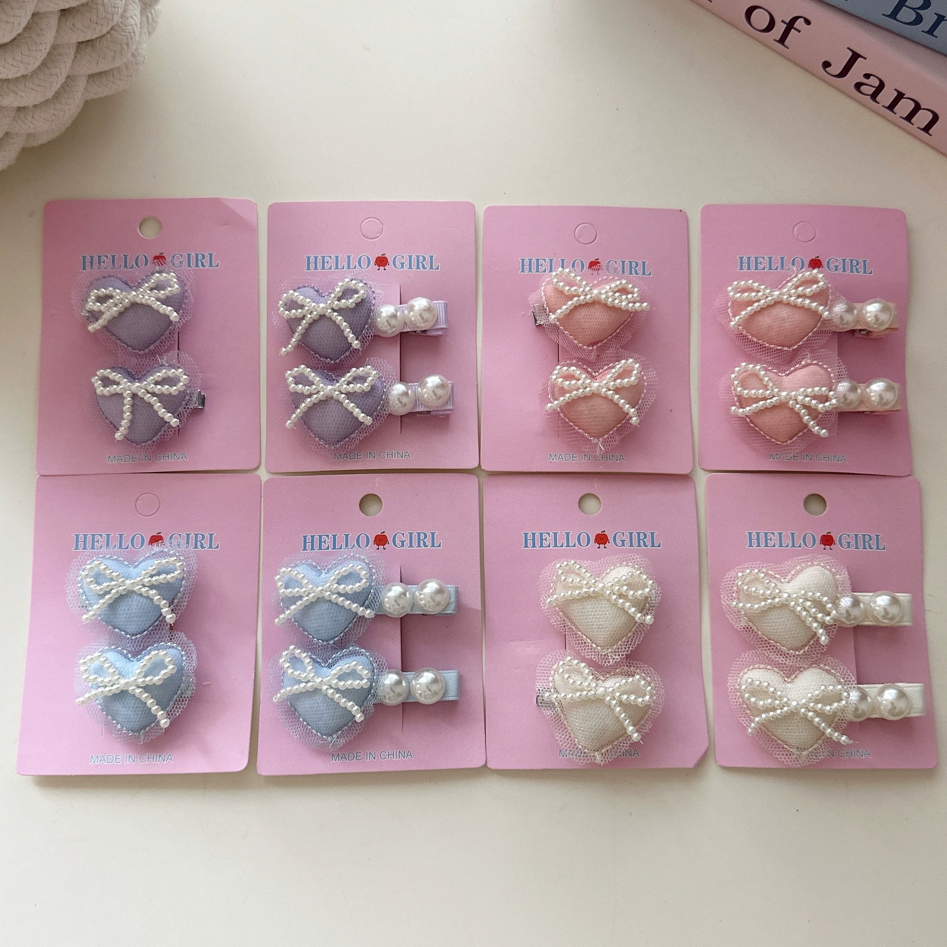 Hearty Ribbon Mini Clips