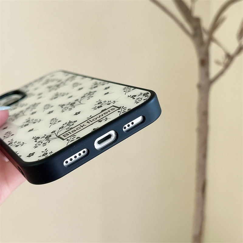 Monochrome Ditsy Flutter Case