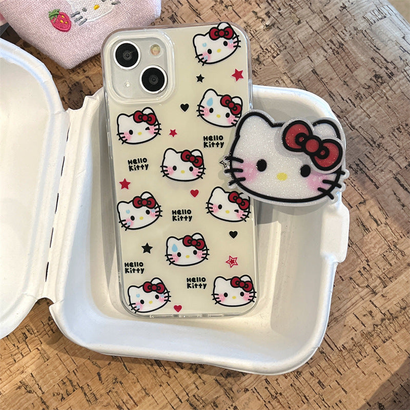 Glitter Kitty Pop Socket Case