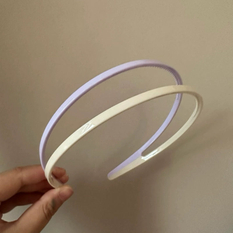 Pastel Slim Non-Slip Headband Set