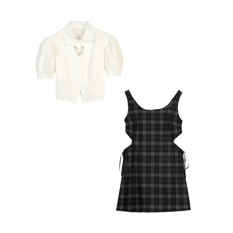 Stella Plaid Dress Set