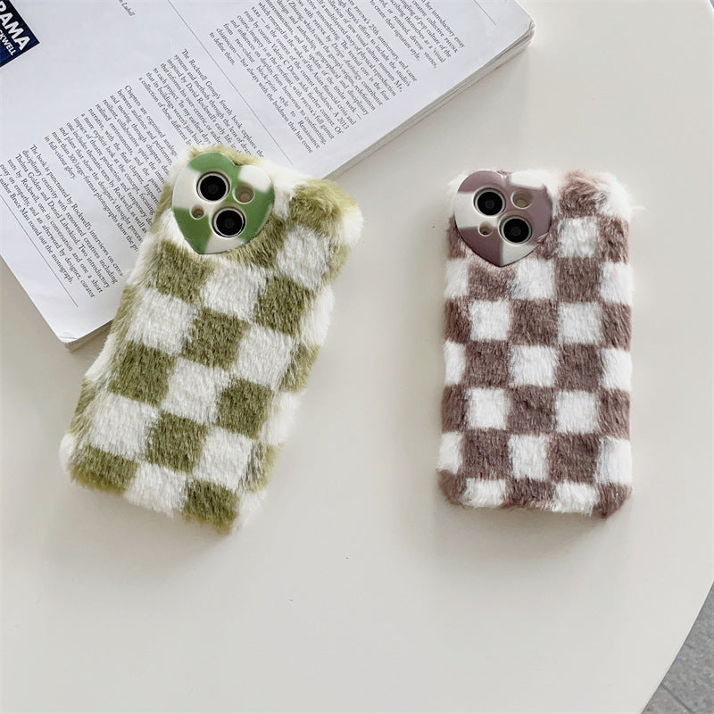 Fluffy Plaid Case