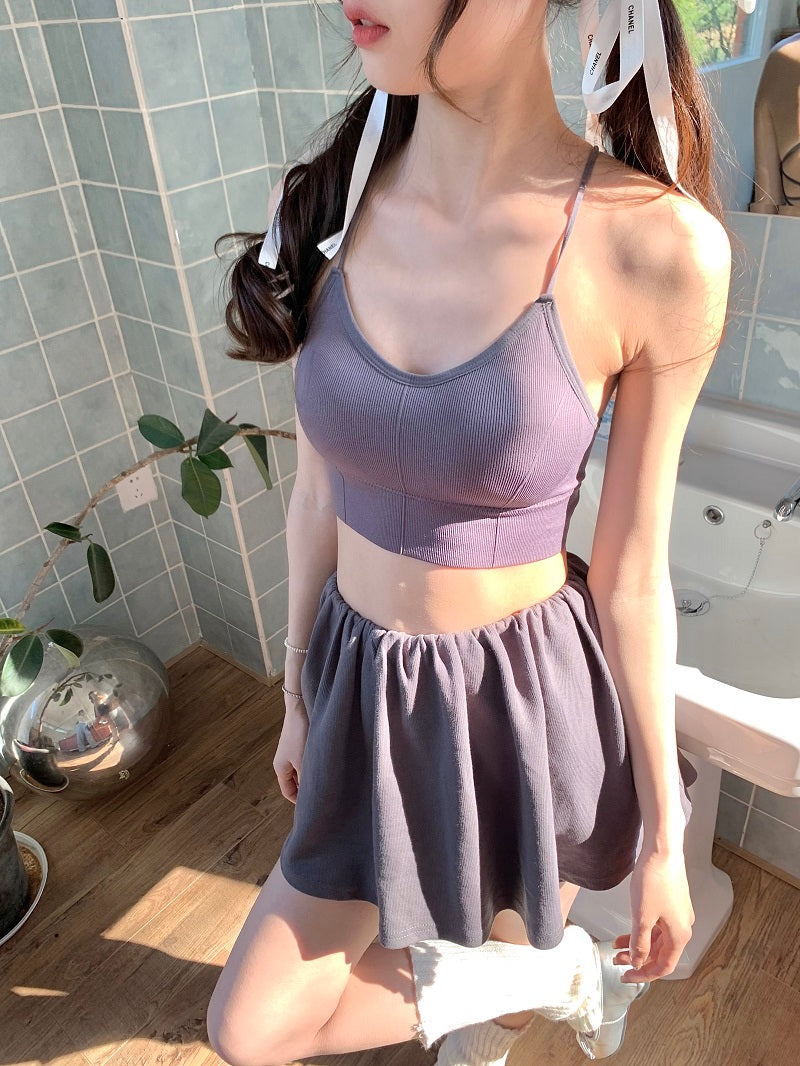 Seamless Comfort Ribbed Crop Bralette