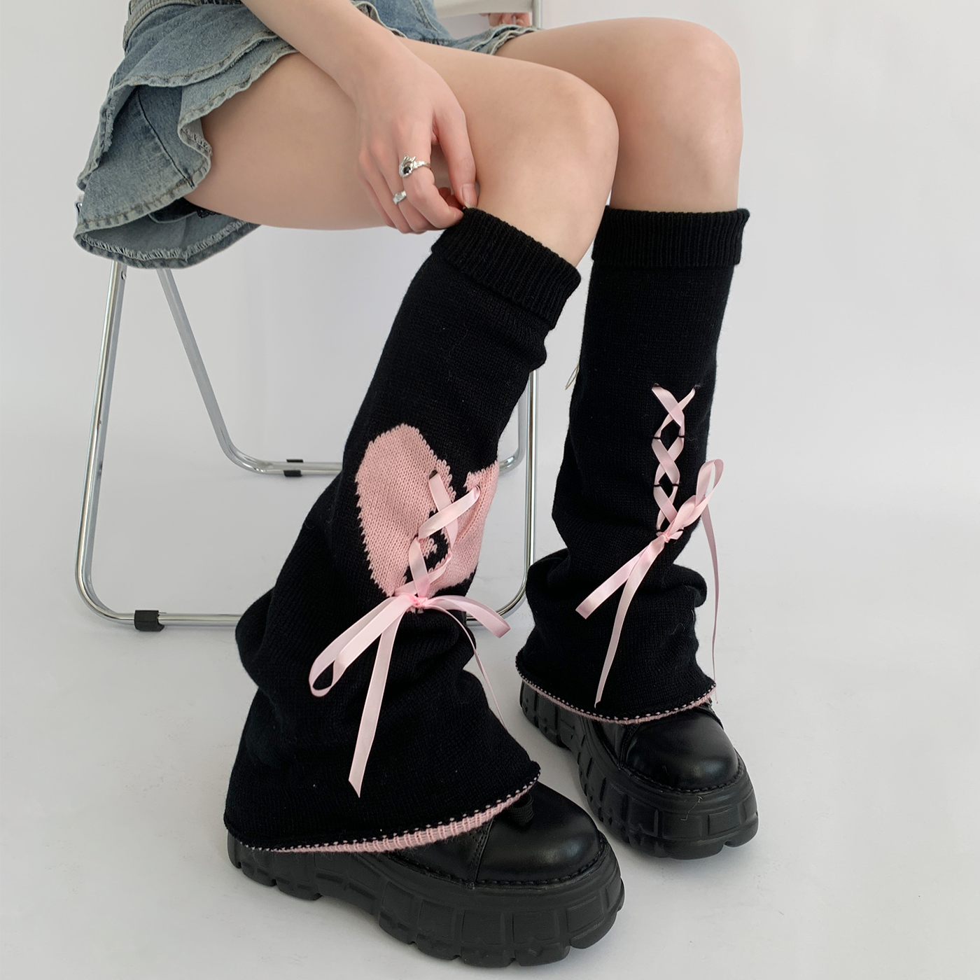 Ballet Slipper Lace-Up Leg Warmer