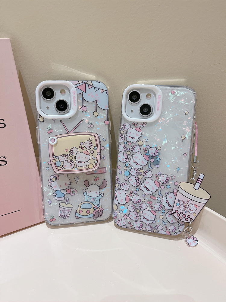 Cute Transparent Kitty Case