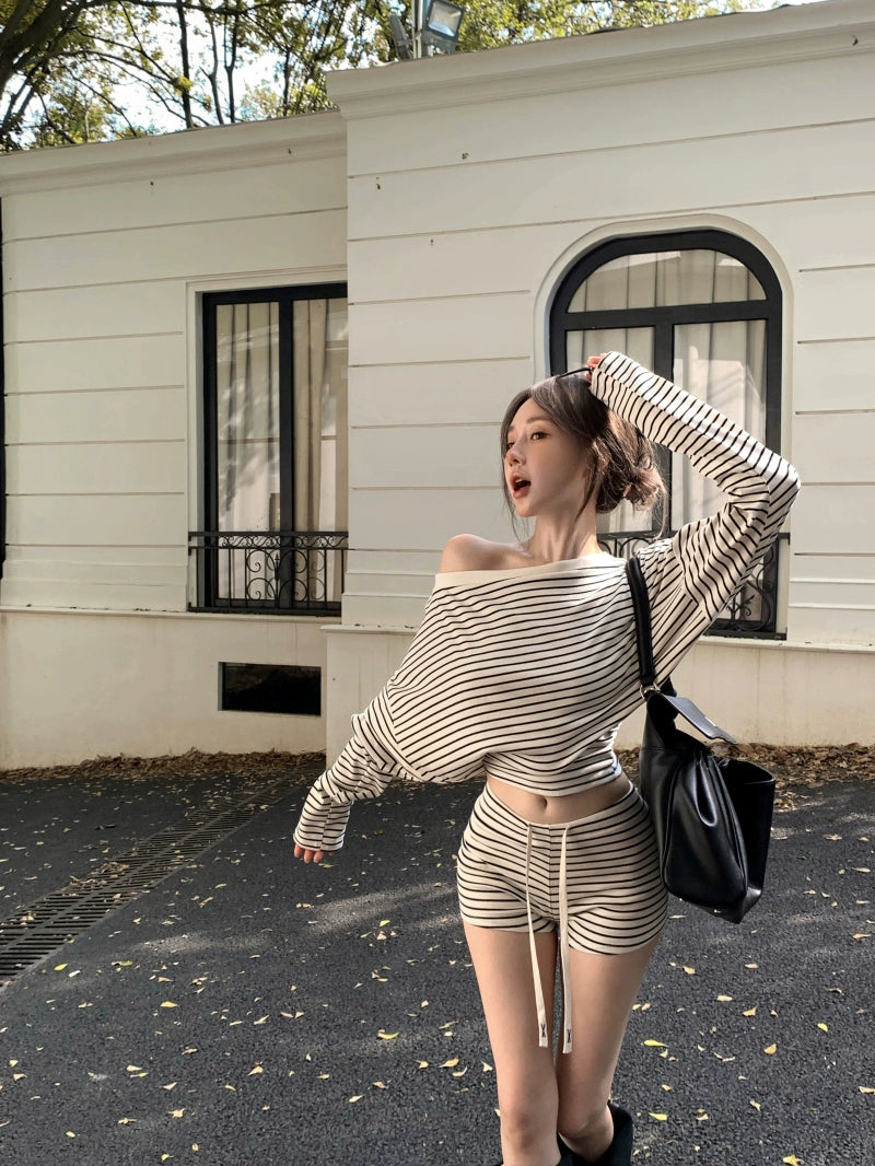 Cozy Knit Sweater Shorts Set