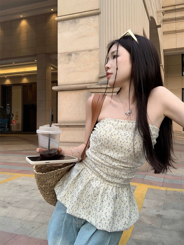 Floral Tube Flare Top