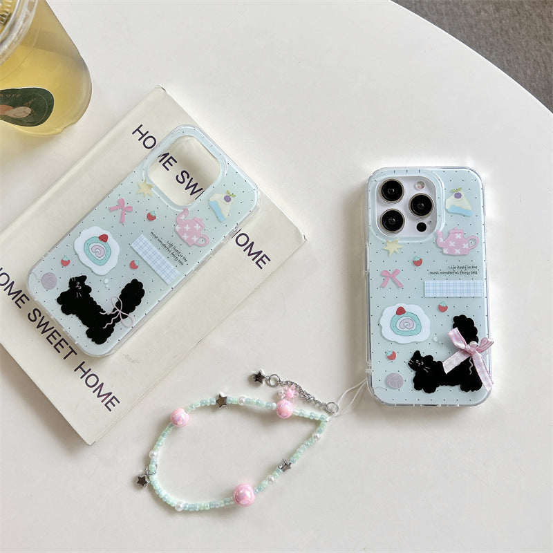 Cute Cat Pastel Sticker Phone Case