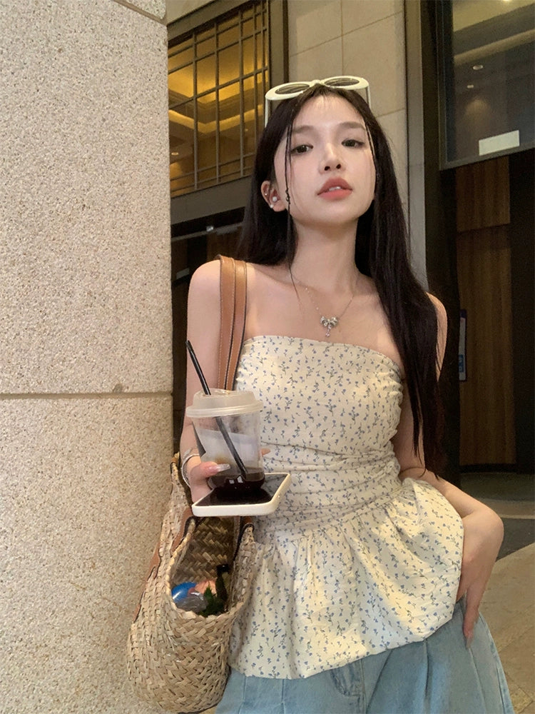 Floral Tube Flare Top