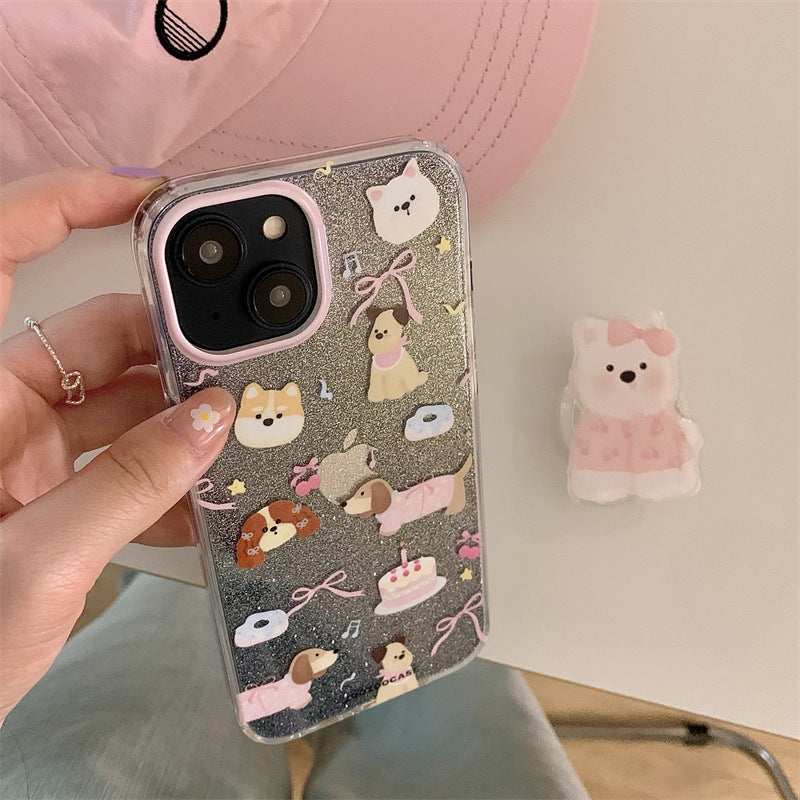Cute Bear and Dog Phone Case