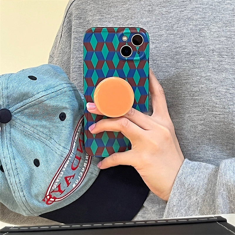 Zigzag Sunset Pop Socket Case