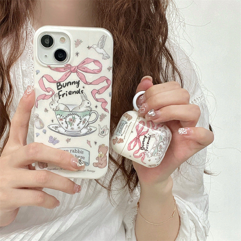 Bunny Friends Tea Cup Case