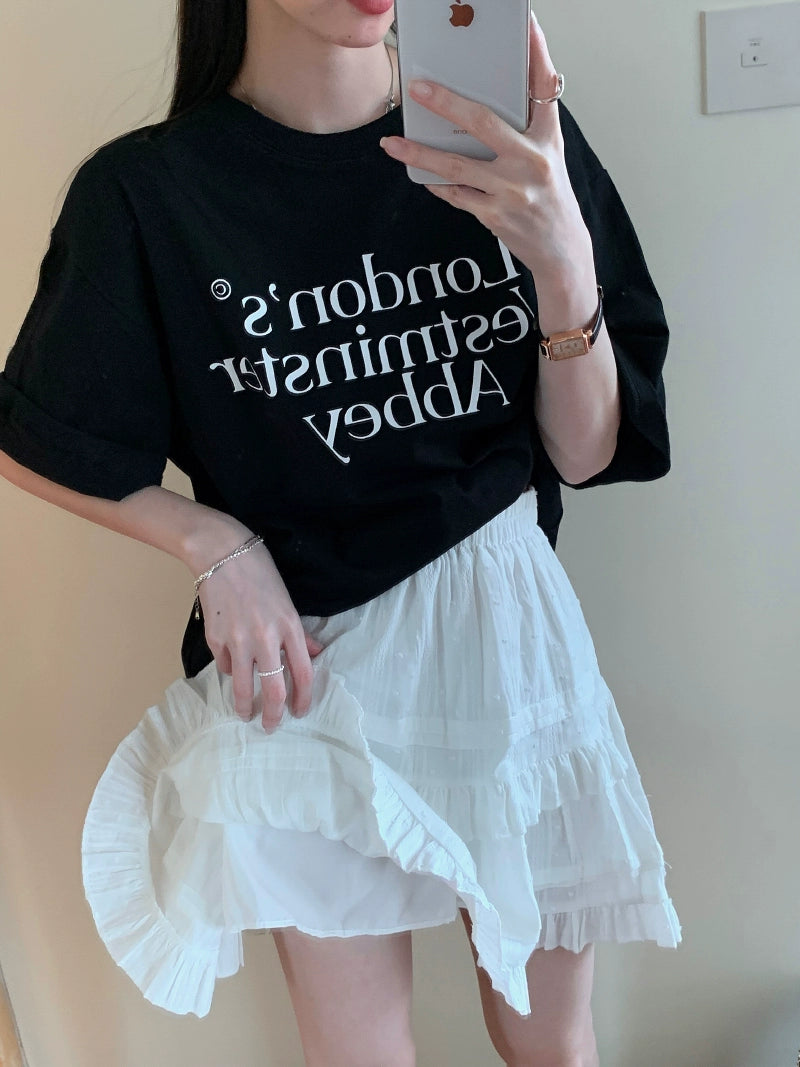 Trendy Flared Tiered Skirt