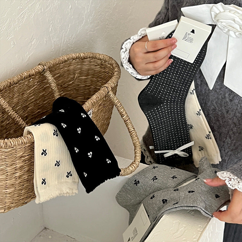 Vintage Floral Soft Cotton Socks