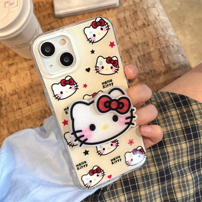 Glitter Kitty Pop Socket Case