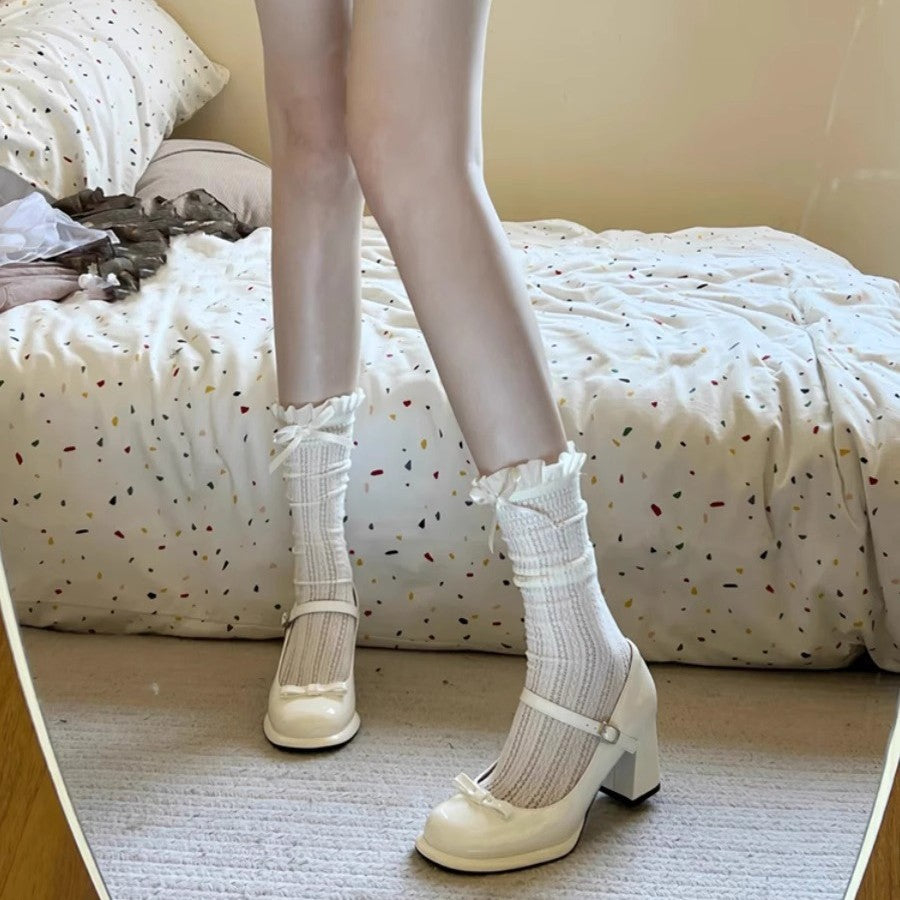 Elegant Frilly Lace Princess Socks