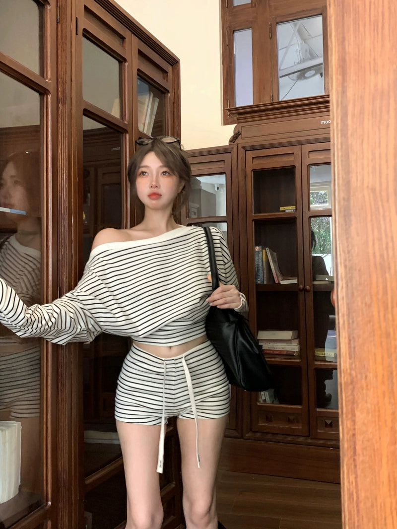 Cozy Knit Sweater Shorts Set