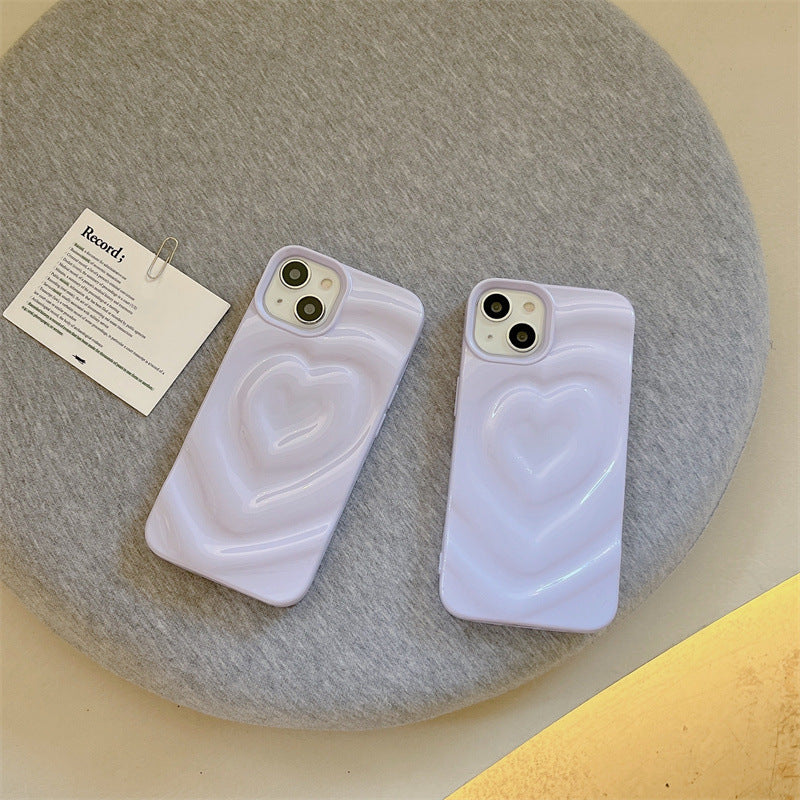 Light Purple Wavy Heart Case