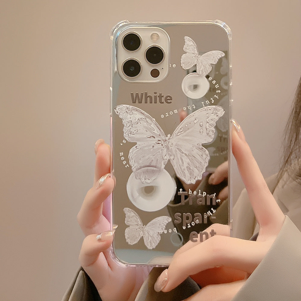 Watercolor Butterfly Mirror Case