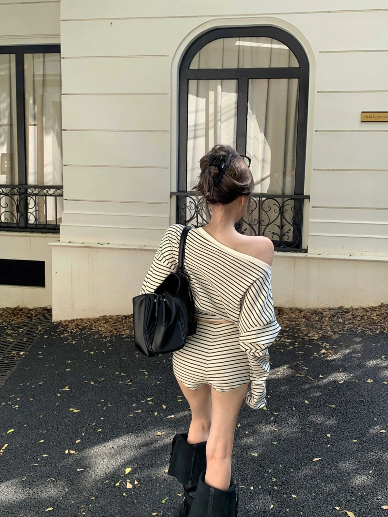 Cozy Knit Sweater Shorts Set