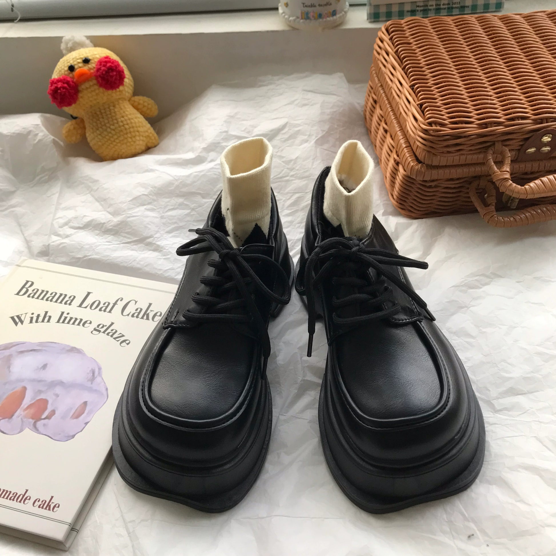 Vintage Chunky Platform Oxford Shoes