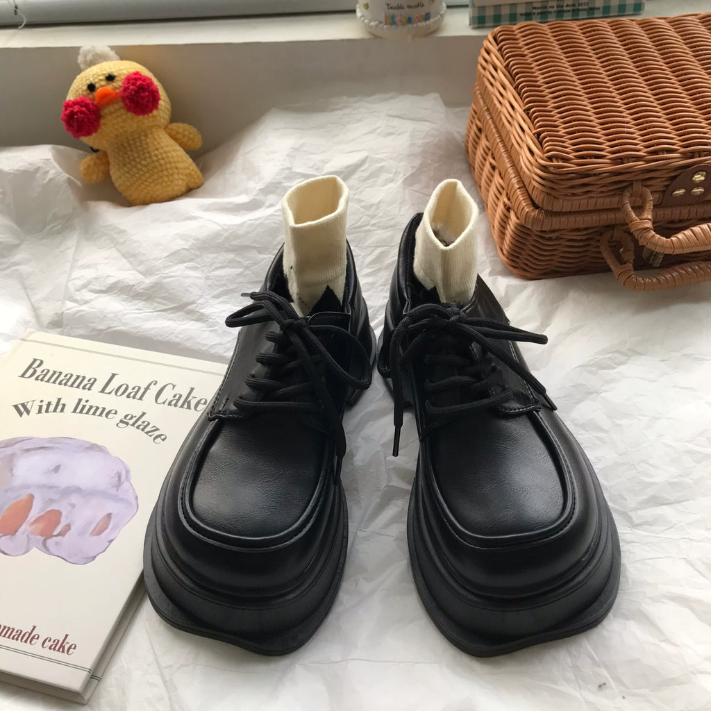 Vintage Chunky Platform Oxford Shoes