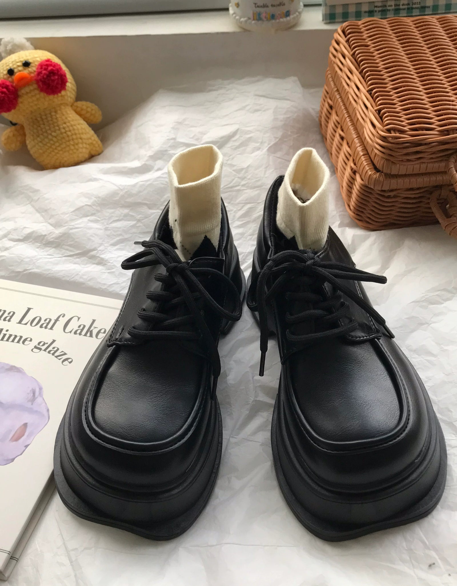 Vintage Chunky Platform Oxford Shoes