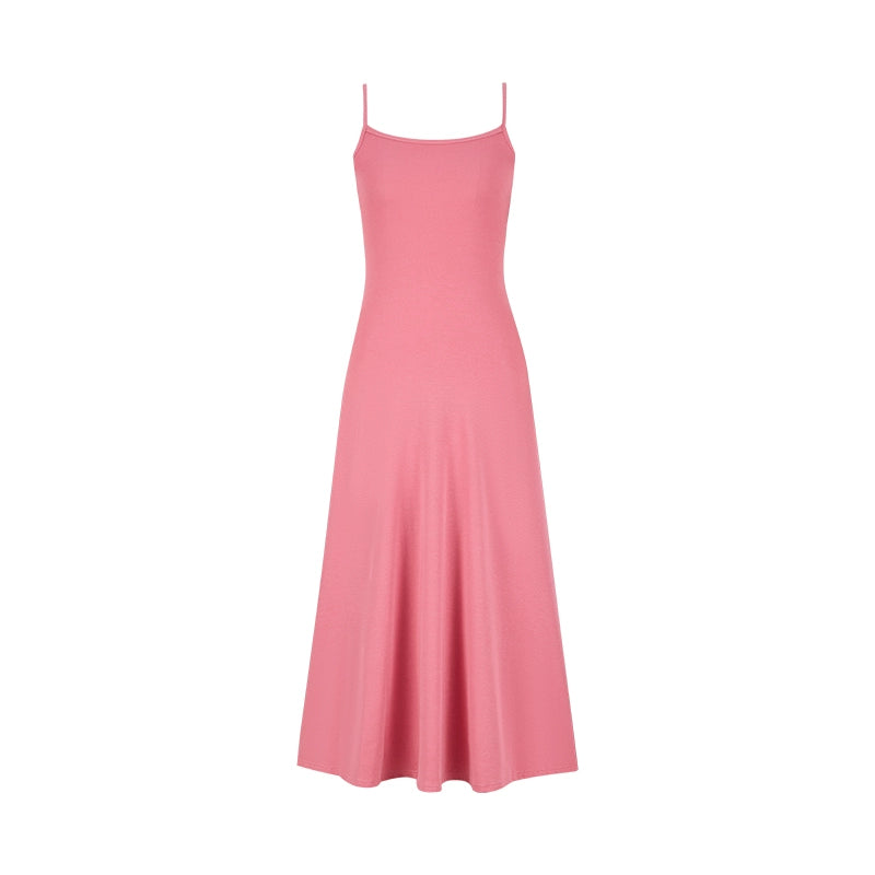 Pink Maxi Slip Dress