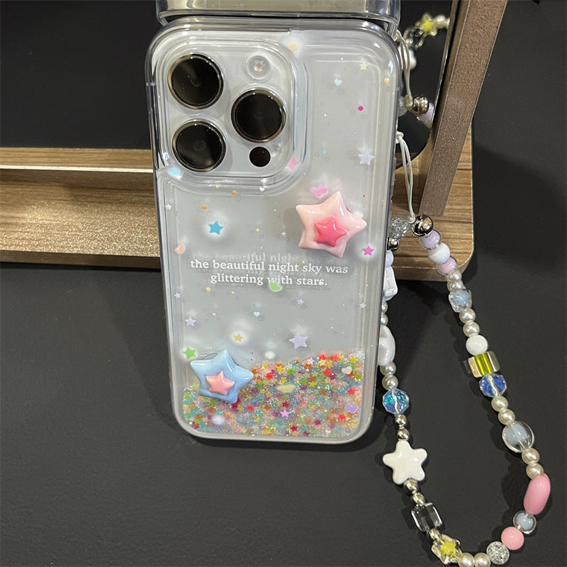 Star Quicksand Transparent Case