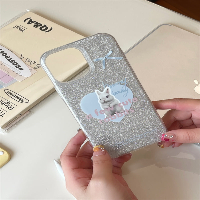 A few cute rabbits Glitter Case