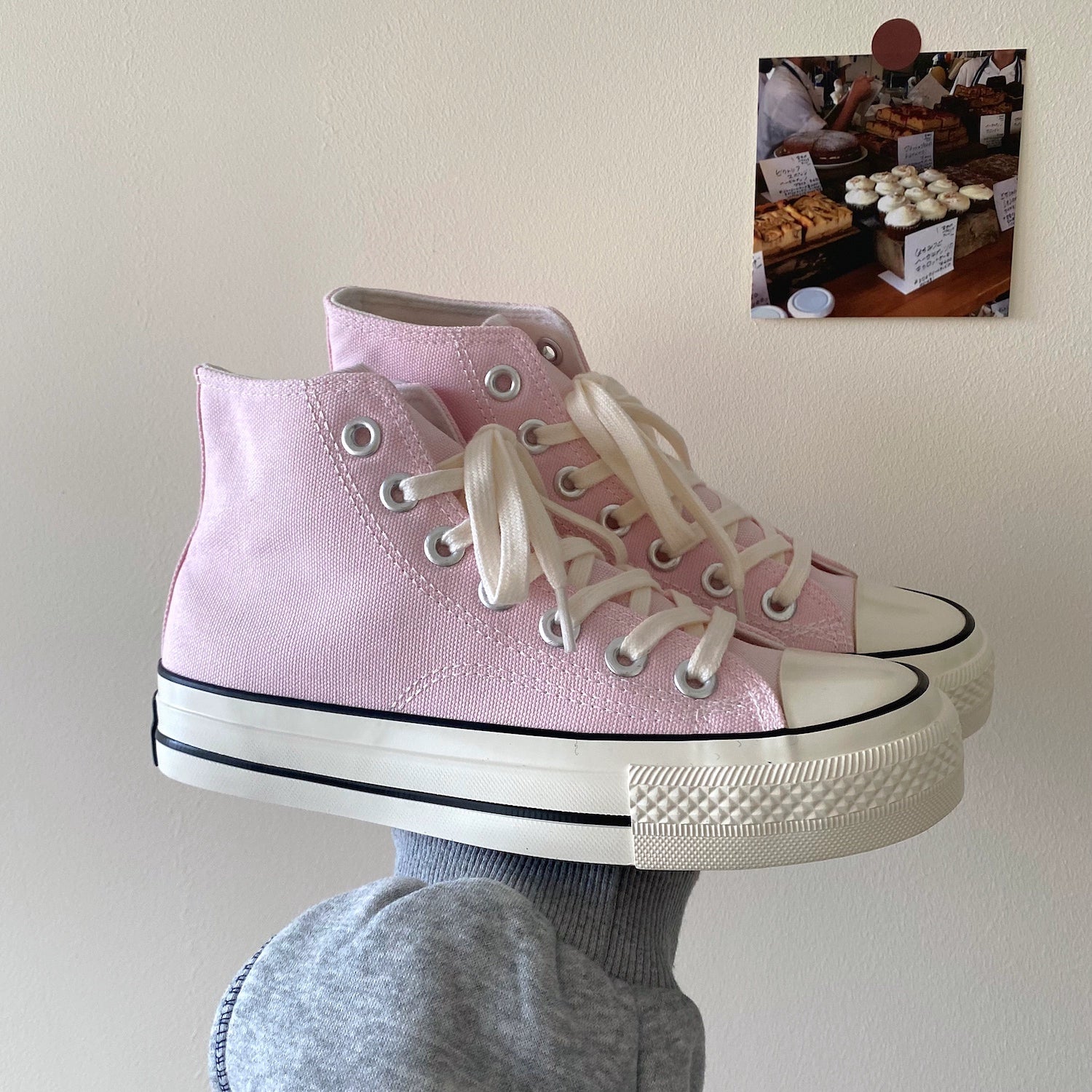 Classic High-Top Canvas Sneakers Lavender